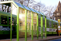 Wartehallensystem für Bahnen