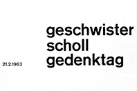 Geschwister Scholl Gedenktag